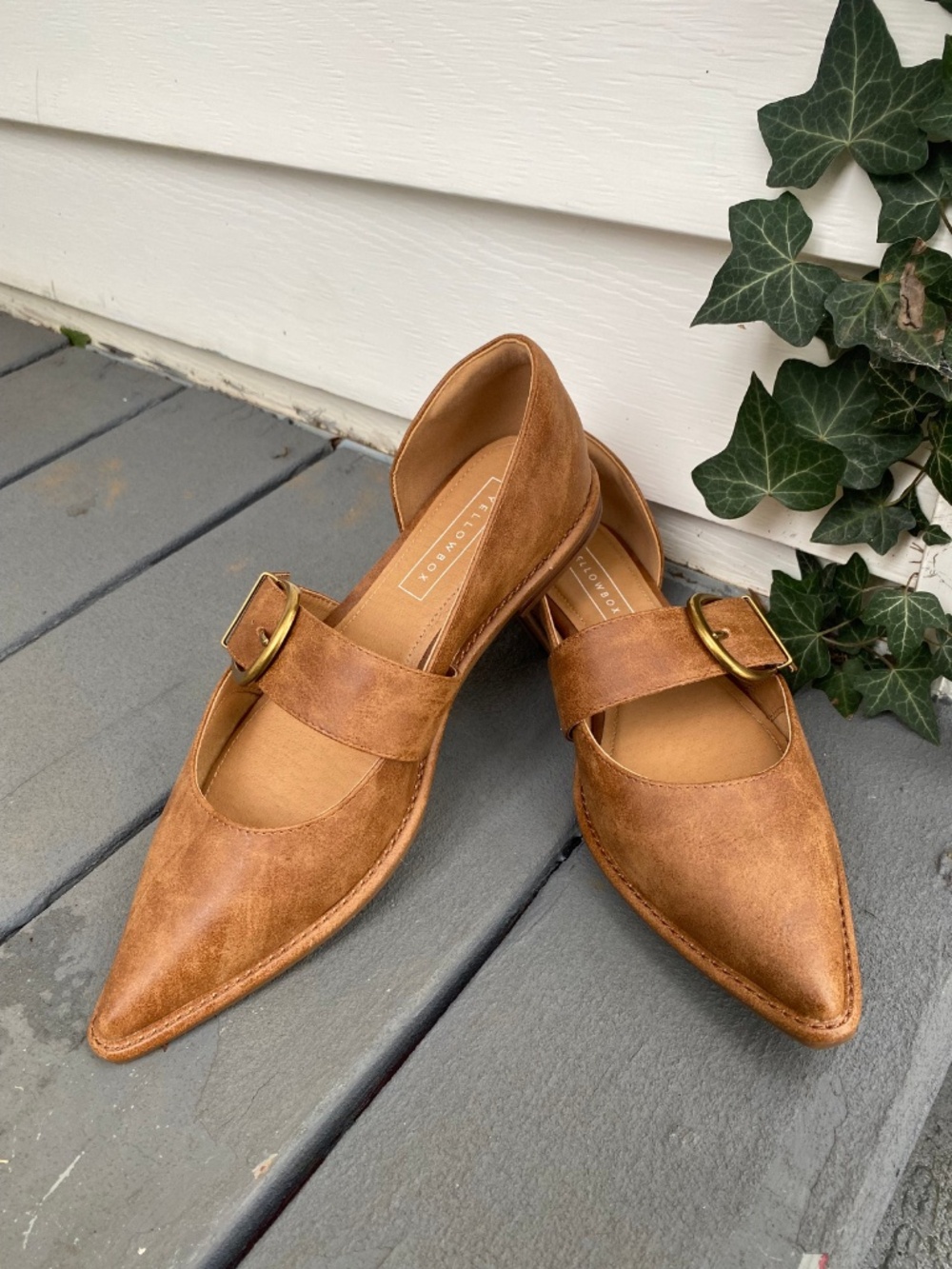 Yellow Box Romeria D'Orsay Flat - Tan